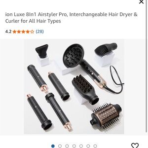 8-in-1 Airstyler Pro Hair Tool - Black and Copper